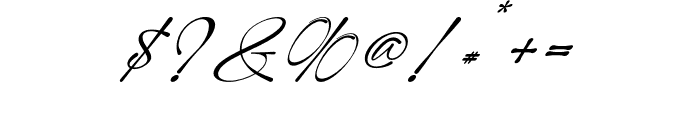 Modern Signature Italic Font OTHER CHARS