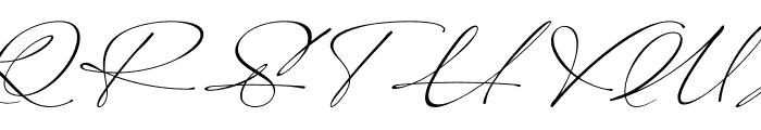 Modern Signature Italic Font UPPERCASE