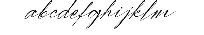 Modern Signature Italic Font LOWERCASE