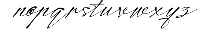 Modern Signature Italic Font LOWERCASE