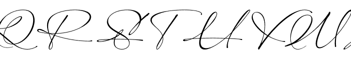 Modern Signature Font UPPERCASE