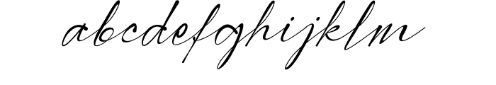 Modern Signature Font LOWERCASE