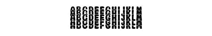 Modern Stacked Font UPPERCASE