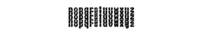 Modern Stacked Font LOWERCASE