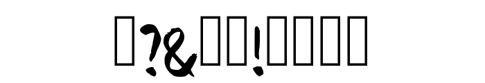 Modern Sumi Regular Font OTHER CHARS