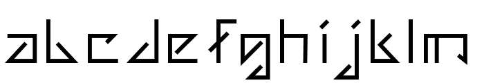Modern Tribe Regular Font LOWERCASE