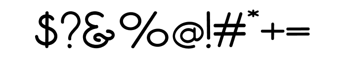 Modern Visioner Font OTHER CHARS