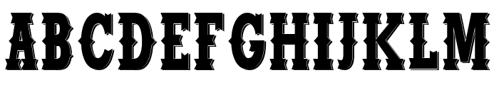 Modern Western Font UPPERCASE