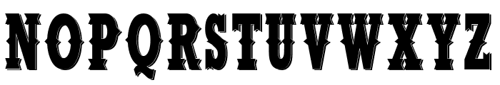 Modern Western Font UPPERCASE