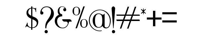 Modern serif Font OTHER CHARS