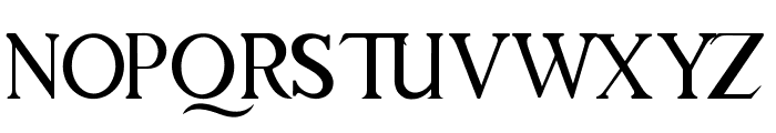 Modern serif Font UPPERCASE
