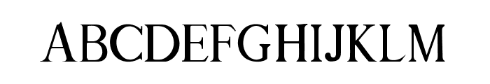 Modern serif Font LOWERCASE