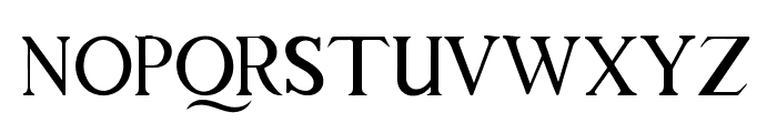 Modern serif Font LOWERCASE