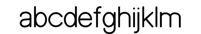 Modern sky Regular Font LOWERCASE