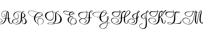 ModernCalligraphy Font UPPERCASE