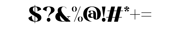 ModernNegra-Regular Font OTHER CHARS