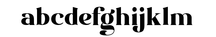 ModernNegra-Regular Font LOWERCASE