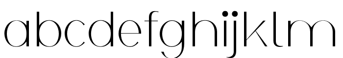ModernTimes-ExtraLight Font LOWERCASE