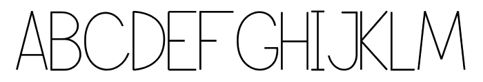 Modernilo Font UPPERCASE