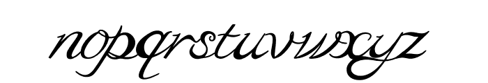 Modernline Handwritten Font LOWERCASE