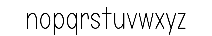 Modest Font LOWERCASE