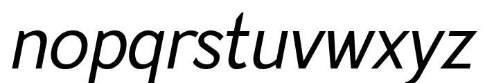 Modestic Sans Medium Italic Font LOWERCASE