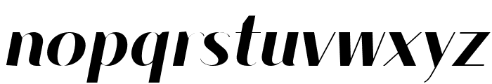 Modestic display Black Italic Font LOWERCASE