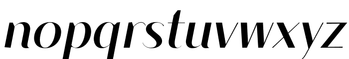 Modestic display Bold Italic Font LOWERCASE
