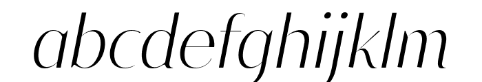 Modestic display Italic Font LOWERCASE