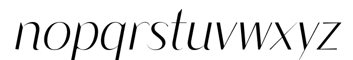 Modestic display Italic Font LOWERCASE