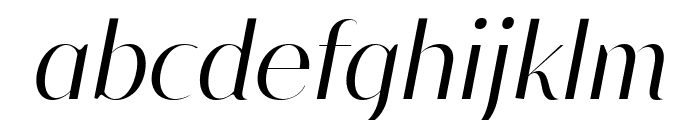 Modestic display Medium Italic Font LOWERCASE