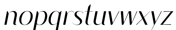 Modestic display Medium Italic Font LOWERCASE