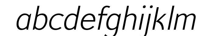 ModesticSans-ItaRegsans Font LOWERCASE