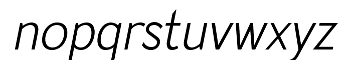 ModesticSans-ItaRegsans Font LOWERCASE