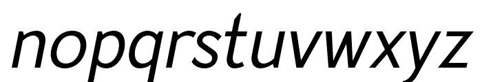 ModesticSans-MediumItalic Font LOWERCASE