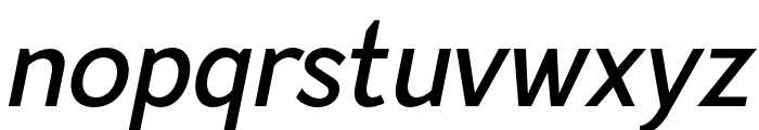 ModesticSans-SemiBoldItalic Font LOWERCASE
