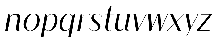 Modesticdisplay-MediumItalic Font LOWERCASE