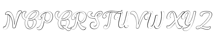 Modesty Outline Regular Font UPPERCASE
