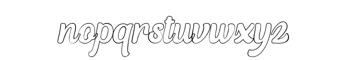 ModestyOutline-Regular Font LOWERCASE