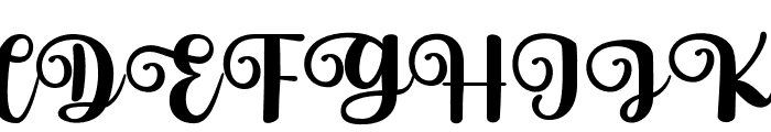 ModisSpring Font UPPERCASE