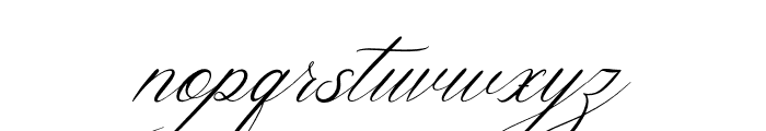 Moetyina Italic Font LOWERCASE