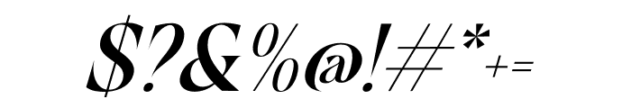 Mofista Italic Font OTHER CHARS