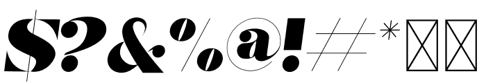 Mogia Italic Font OTHER CHARS