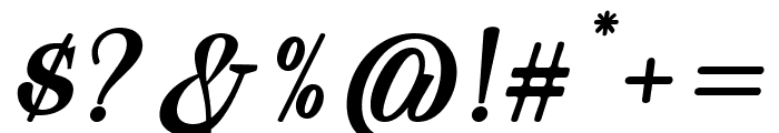 Mogila Display Italic Font OTHER CHARS