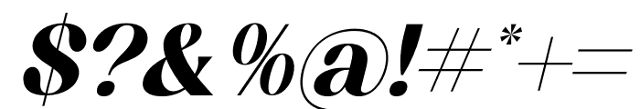 Mogilte Italic Font OTHER CHARS