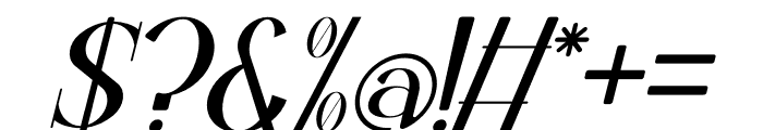 Mogisty Italic Font OTHER CHARS