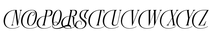 Mogokya Klektore Italic Font UPPERCASE