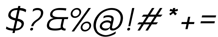 Moirest Italic Font OTHER CHARS