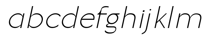 Moirest Light Italic Font LOWERCASE