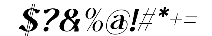 Molade Italic Font OTHER CHARS
